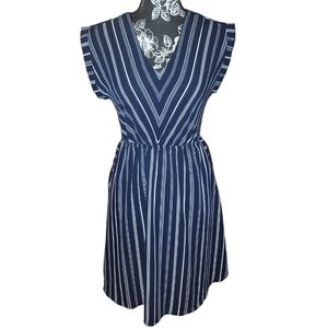 Monteau LA Womens striped Aline dress size small